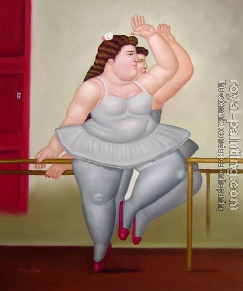 Fernando Botero : Ballerina to the Handrail